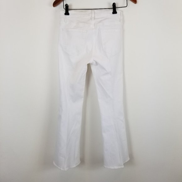 FRAME Denim 25 "Le Bell" White Crop Jeans #LCB403 - Picture 2 of 10